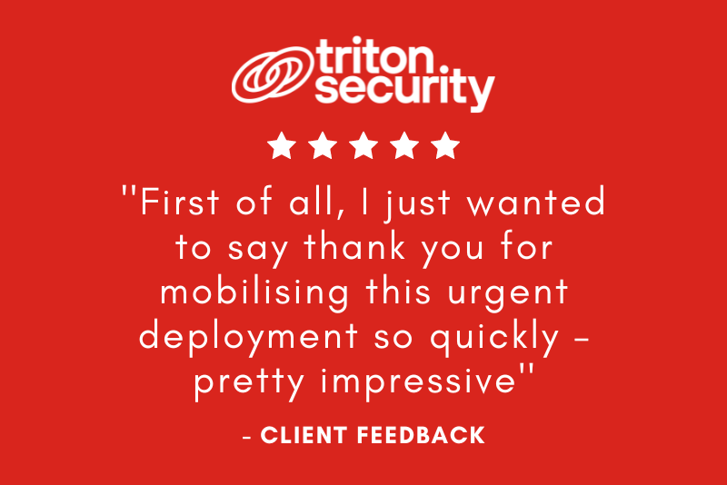 Triton Security: Commitment to Speed & Efficiency